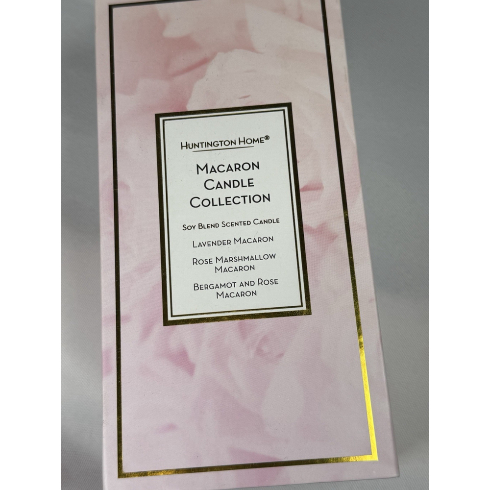 Huntington Home Macaron Candle Collection 3 Scents Fragrance 1.8 Oz - Picture 8 of 9
